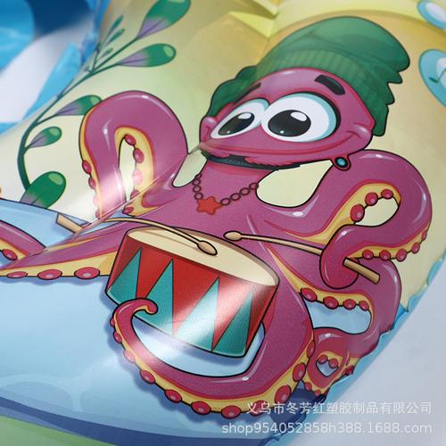 夏日水上狂欢必备 厂家现货批发爆款儿童海洋鱼游泳圈与加厚PVC充气坐艇